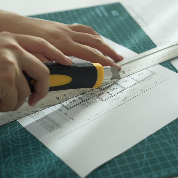 커터칼(노랑) + 칼날3개